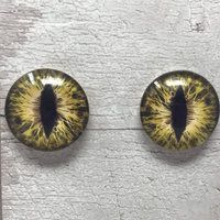 Glass eye cabochons in sizes 6mm to 40mm dragon eyes cat eyes (004)