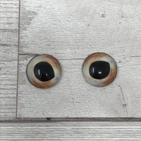 Glass eye cabochons in sizes 6mm to 20mm dragon eyes fish reptile lizard iris (400)