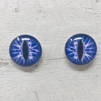 Purple Glass eye cabochons in sizes 6mm to 40mm dragon cat eyes monster iris lizard fantasy creature animal eyes (102)