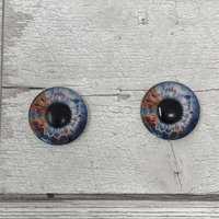 Glass eye cabochons in sizes 6mm to 40mm human iris dog cat animal eyes (443)