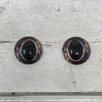 Brown Glass eye cabochons in sizes 6mm to 20mm dragon eyes fish reptile lizard iris (391)