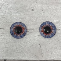 Blue Glass eye cabochons in sizes 6mm to 40mm human iris dog cat animal eyes (415)