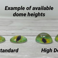Green glass eye cabochons in sizes 6mm to 20mm dragon eyes cat iris (372)