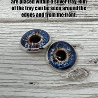 Orange/brown Glass eye cabochons in sizes 6mm to 40mm human eyes monster iris fairy fantasy creature animal eyes (064)