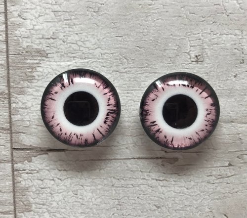 Red glass eye cabochons in sizes 6mm to 20mm dragon eyes cat iris (369)