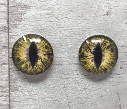 Glass eye cabochons in sizes 6mm to 40mm dragon eyes cat eyes (004)