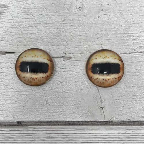 Brown Glass eye cabochons in sizes 6mm to 40mm sheep eyes, horse eyes, deer eyes, goat eyes, octopus eyes mongoose eyes (461)