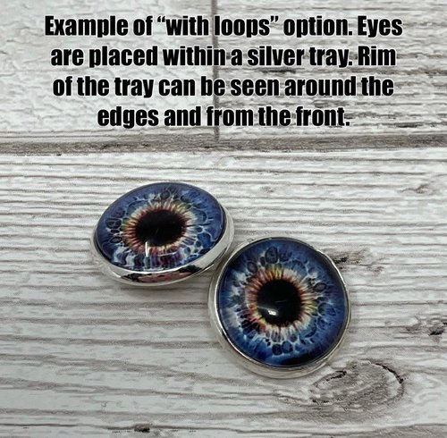 Brown glass eye cabochons in sizes 8mm to 40mm cat eyes dragon iris animal eyes (486)