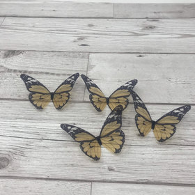 Butterfly wings - yellow and black acetate butterfly wings