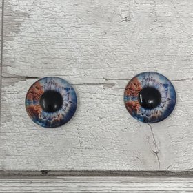 Glass eye cabochons in sizes 6mm to 40mm human iris dog cat animal eyes (443)