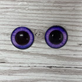 Purple glass eye cabochons in sizes 6mm to 40mm human bird animal zombie eyes (505)